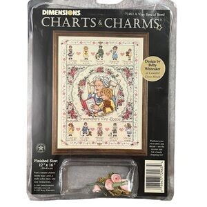 CHARTS & CHARMS A VERY SPECIAL BOND DIMENSIONS 72463 NEW Grandma Baby 12x16 Love